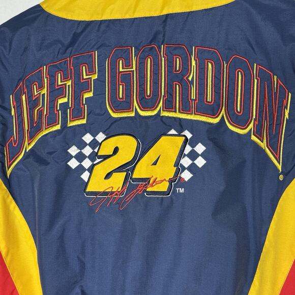 Jeff Gordon #24 NASCAR Jacket YOUTH 8/10 Competitors View Nylon Racing Vintage - Picture 6 of 10